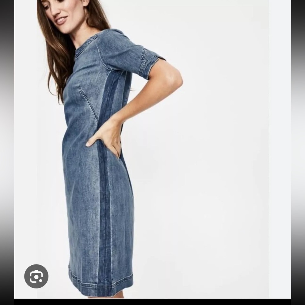 Boden Rhea‎ Denim Jean Knee Length Dress, Size US/4 - Picture 2 of 11